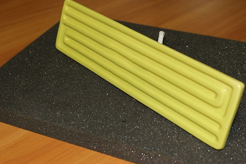 Ceramiczny płaski element grzejny na podczerwień