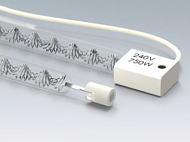 Kwarcowe rurki halogenowe lub wolframowe na podczerwień